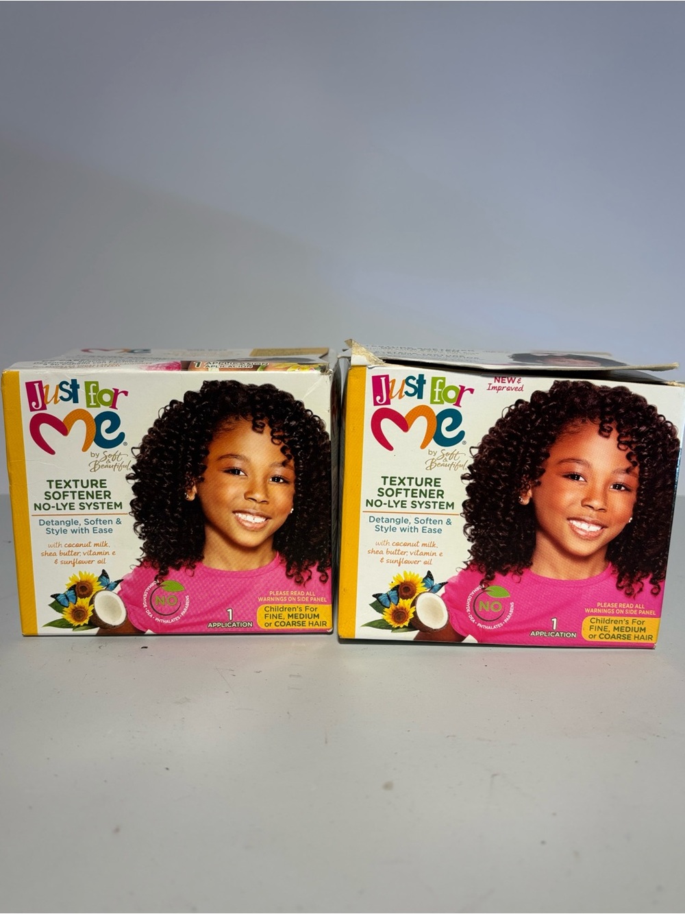 Just for me Texture Softener No-Lye System-bundle of 2 Children’s